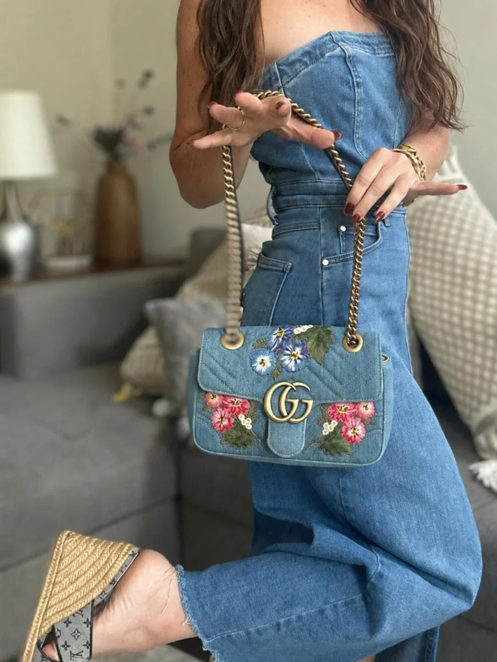 Special Edition: Gucci Embroidered Denim GG Marmont Mini